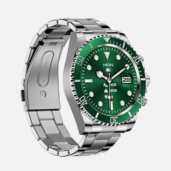 MON AW12 Smartwatch Men's Watches Stainless Steel Luxury Watch Health Monitoring